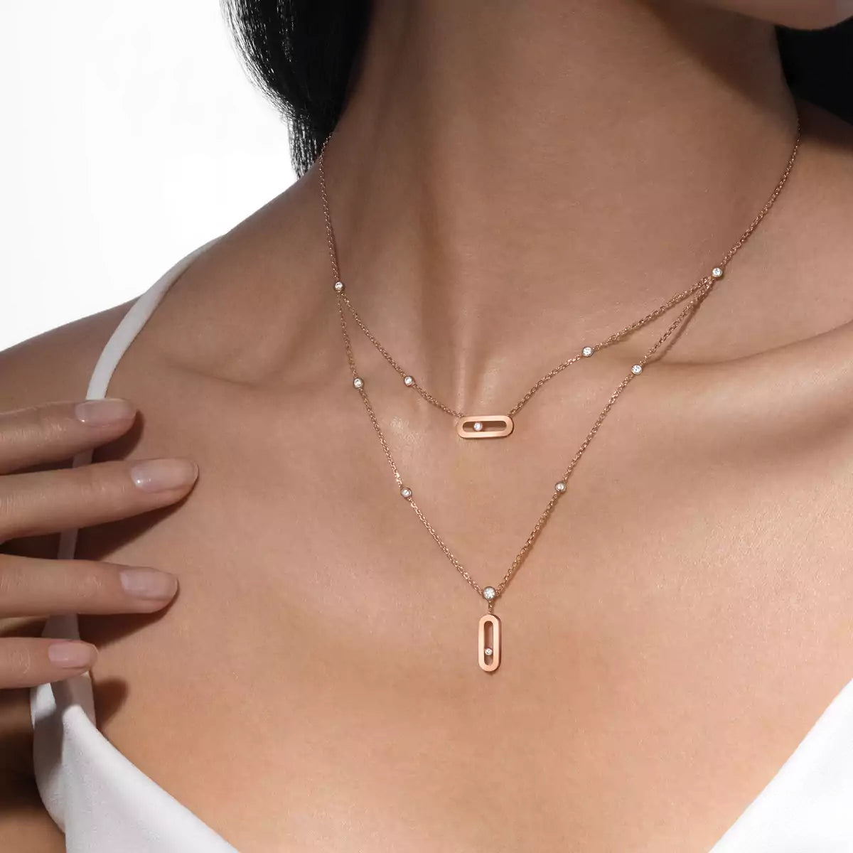 [GALE] Move Uno Diamond Necklace