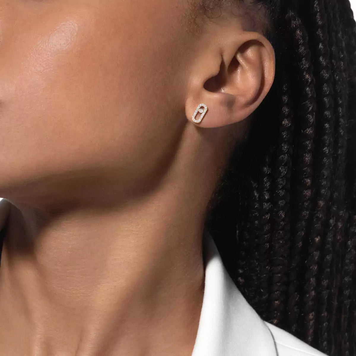 [GALE]Move Uno Diamond Earrings