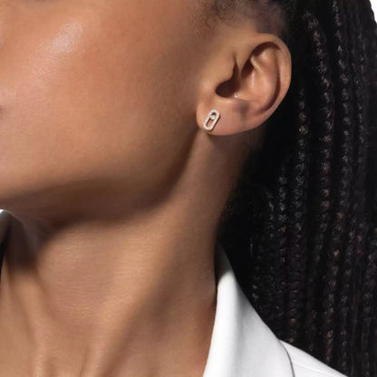 [GALE]Move Uno Diamond Earrings