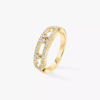[GALE] Baby Move Gold Diamond Pave_ Ring