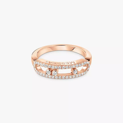 [GALE] Baby Move Gold Diamond Pave_ Ring