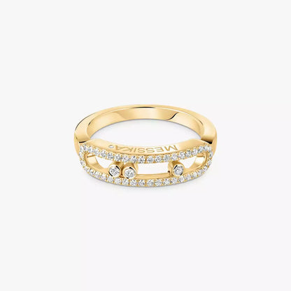 [GALE] Baby Move Gold Diamond Pave_ Ring