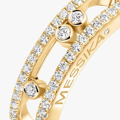 [GALE] Baby Move Gold Diamond Pave_ Ring