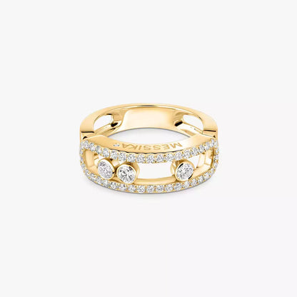 [GALE] Move Gold Diamond Pave_ Ring