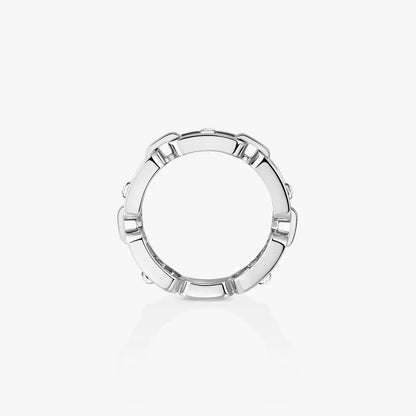 [GALE]Move Link Pave_-Set Diamond Ring in Gold