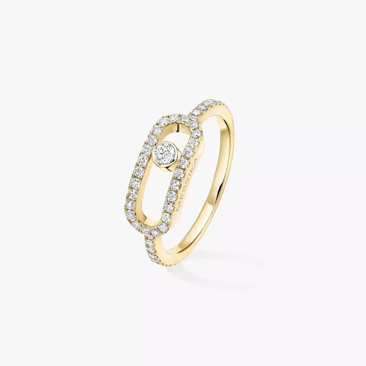 [GALE]Move Uno Diamond Ring in Gold
