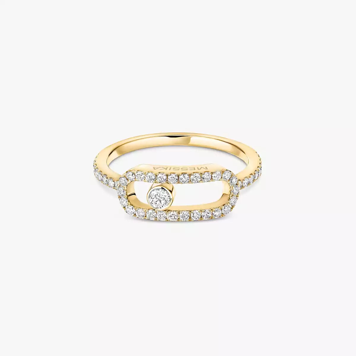 [GALE]Move Uno Diamond Ring in Gold