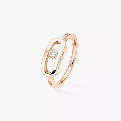 [GALE]Move Uno Diamond Ring in Gold