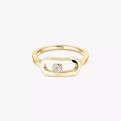 [GALE]Move Uno Diamond Ring in Gold