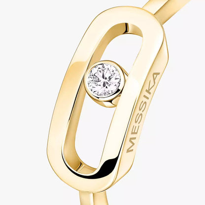 [GALE]Move Uno Diamond Ring in Gold