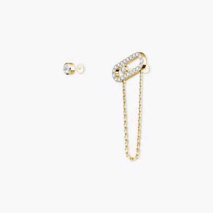 [GALE]Move Uno Diamond Earrings