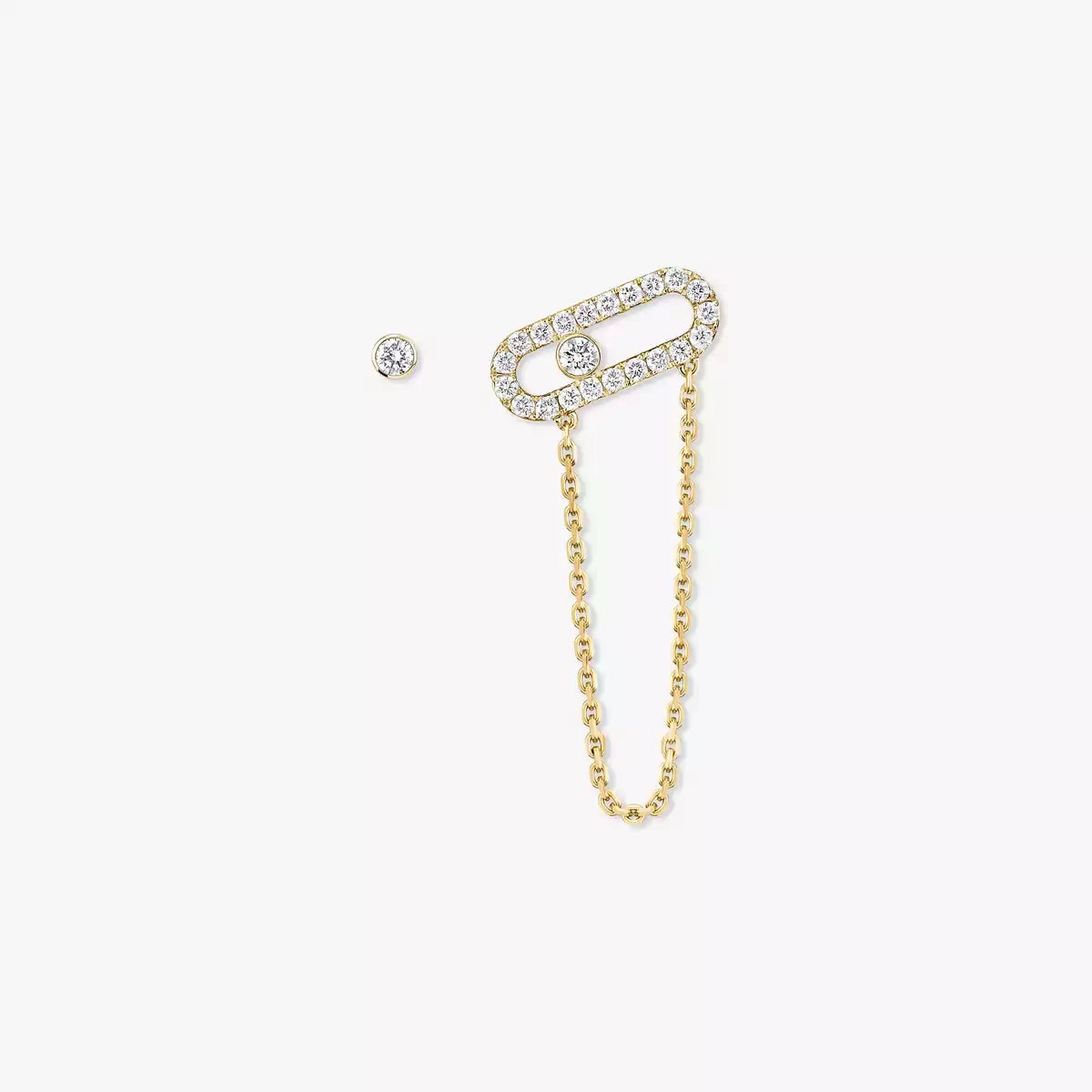 [GALE]Move Uno Diamond Earrings