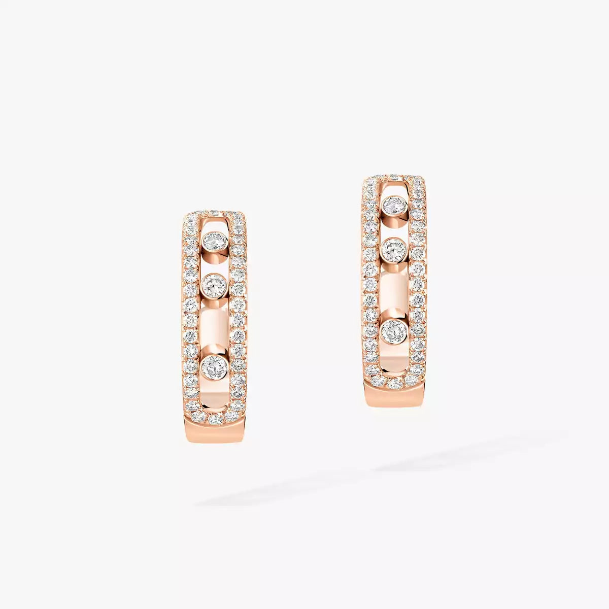 [GALE]Diamond Pave_ Hoop Earrings Move