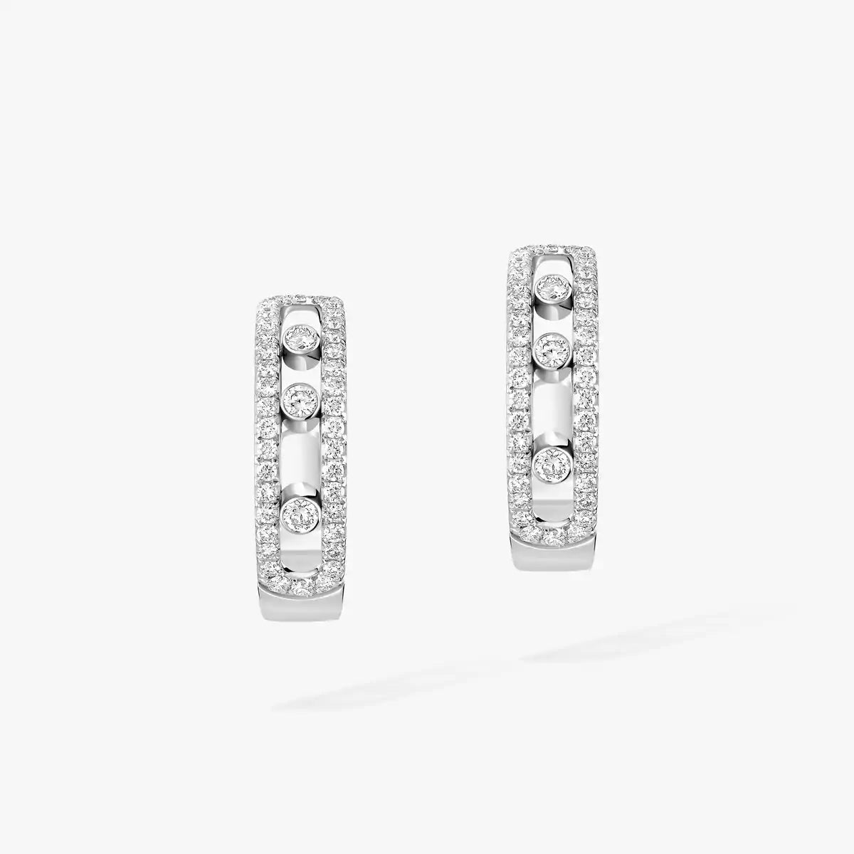 [GALE]Diamond Pave_ Hoop Earrings Move