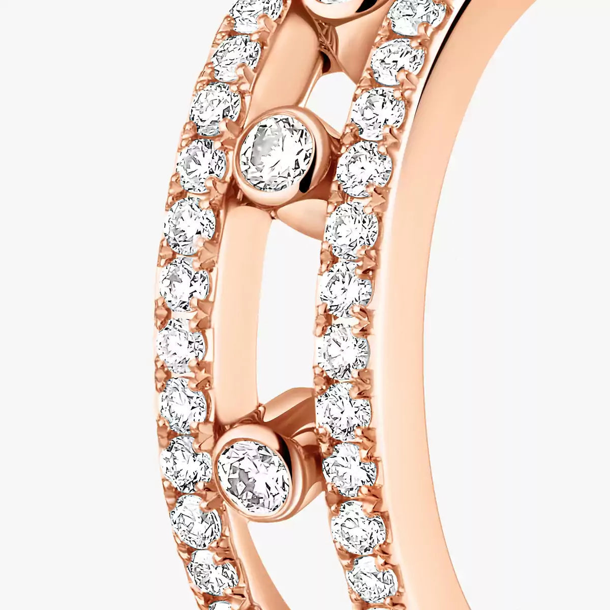 [GALE]Diamond Pave_ Hoop Earrings Move