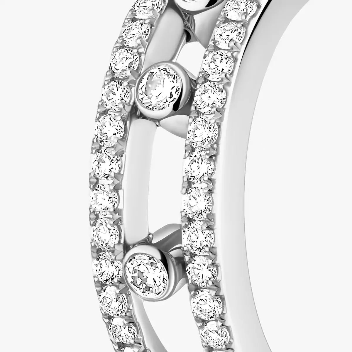 [GALE]Diamond Pave_ Hoop Earrings Move