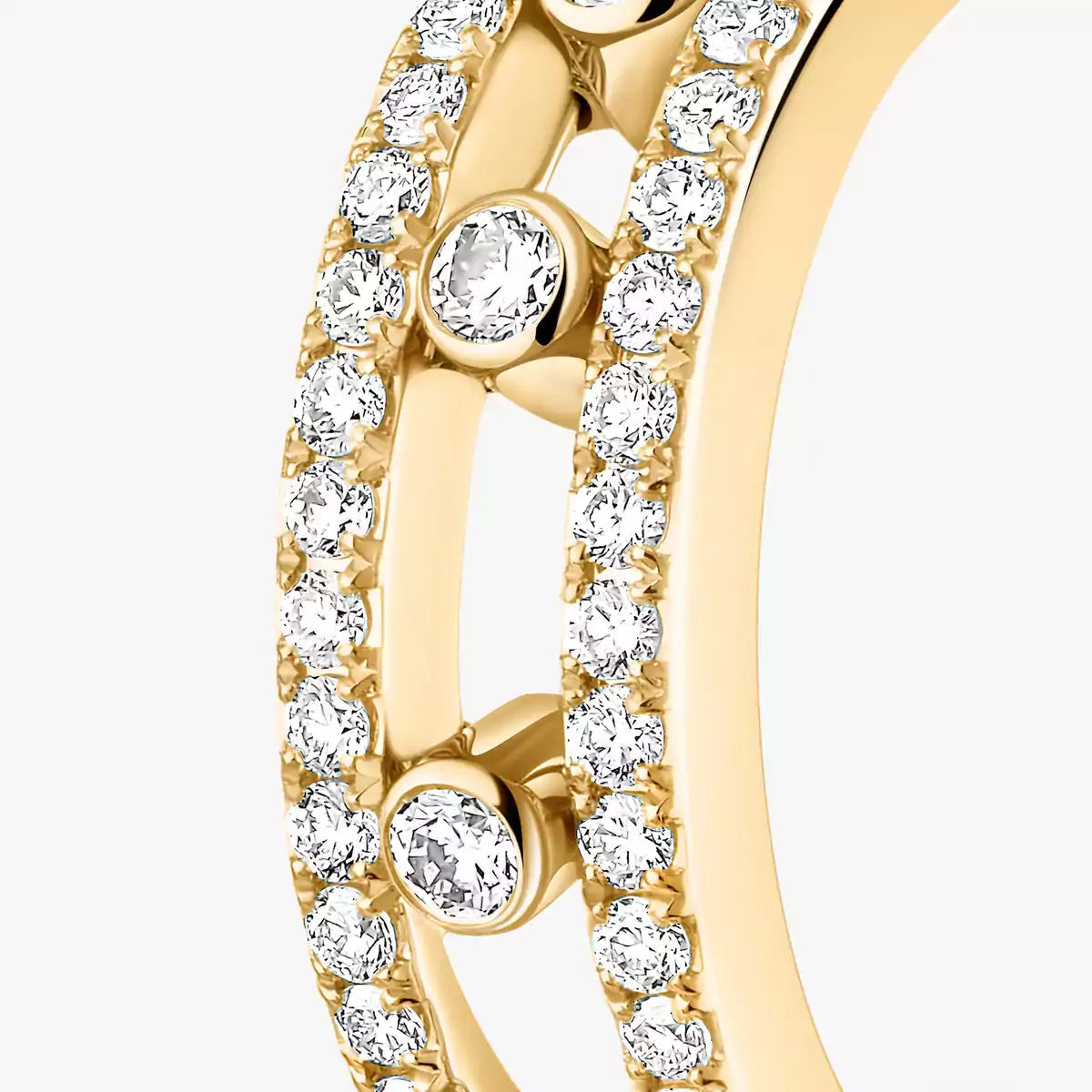 [GALE]Diamond Pave_ Hoop Earrings Move