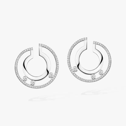 [GALE]Move Romane Small Diamond Hoop Earrings