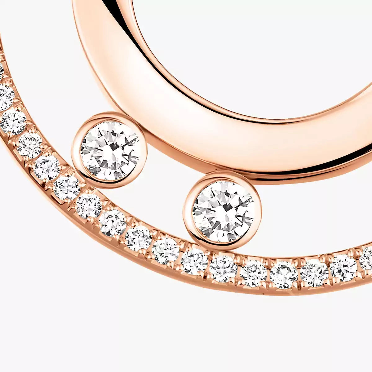 [GALE]Move Romane Small Diamond Hoop Earrings