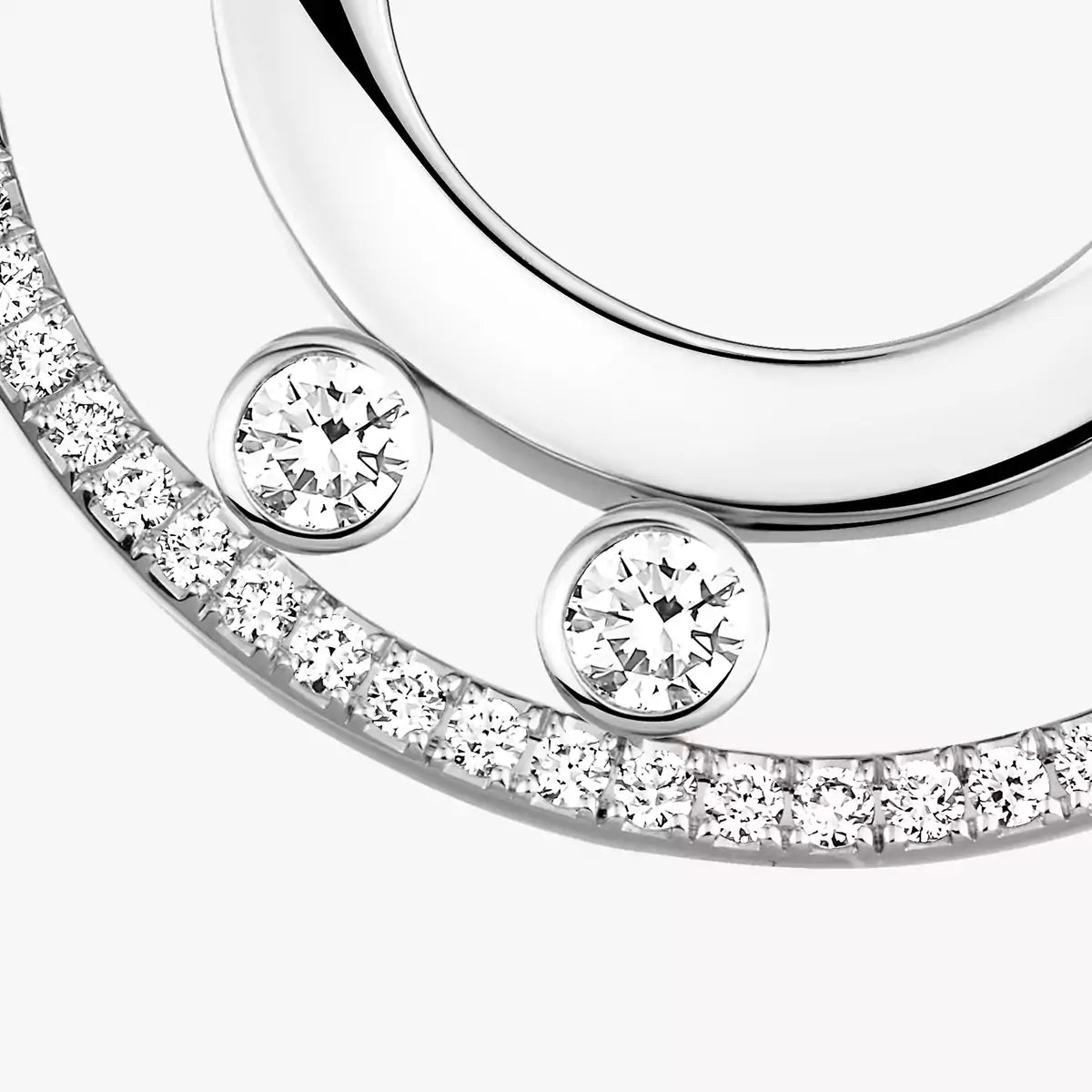[GALE]Move Romane Small Diamond Hoop Earrings