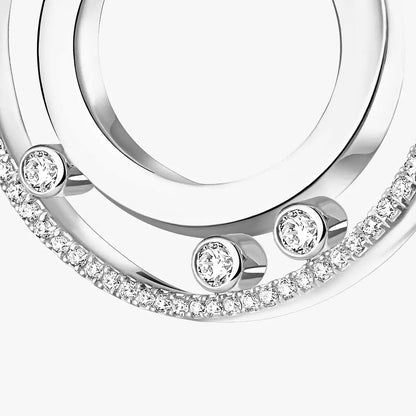 [GALE]Move Romane Small Diamond Hoop Earrings