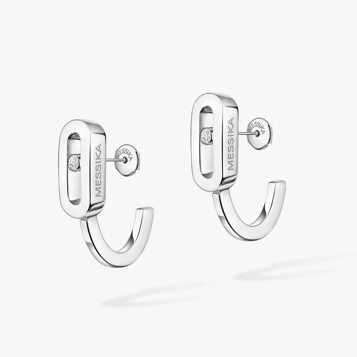 [GALE]Diamond Mini Hoop Earrings Move Classique