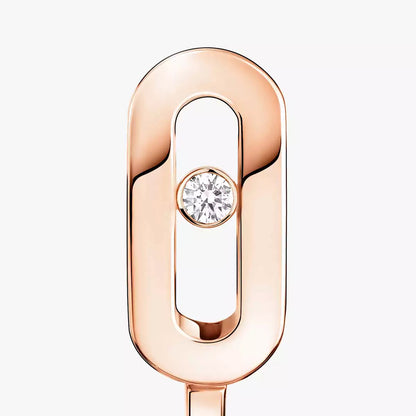 [GALE]Diamond Mini Hoop Earrings Move Classique