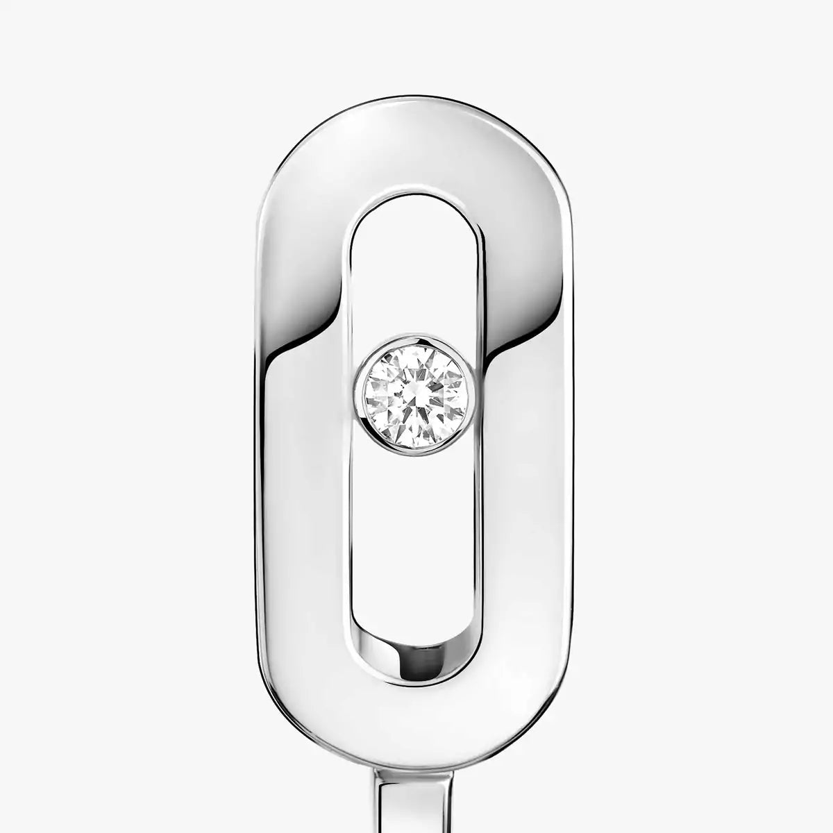 [GALE]Diamond Mini Hoop Earrings Move Classique
