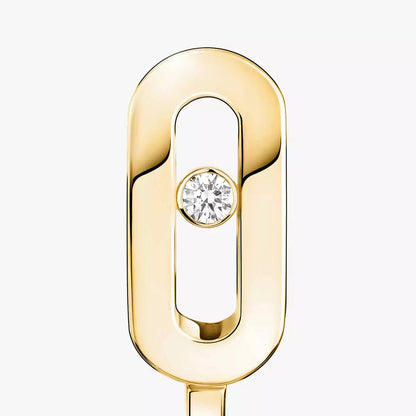 [GALE]Diamond Mini Hoop Earrings Move Classique