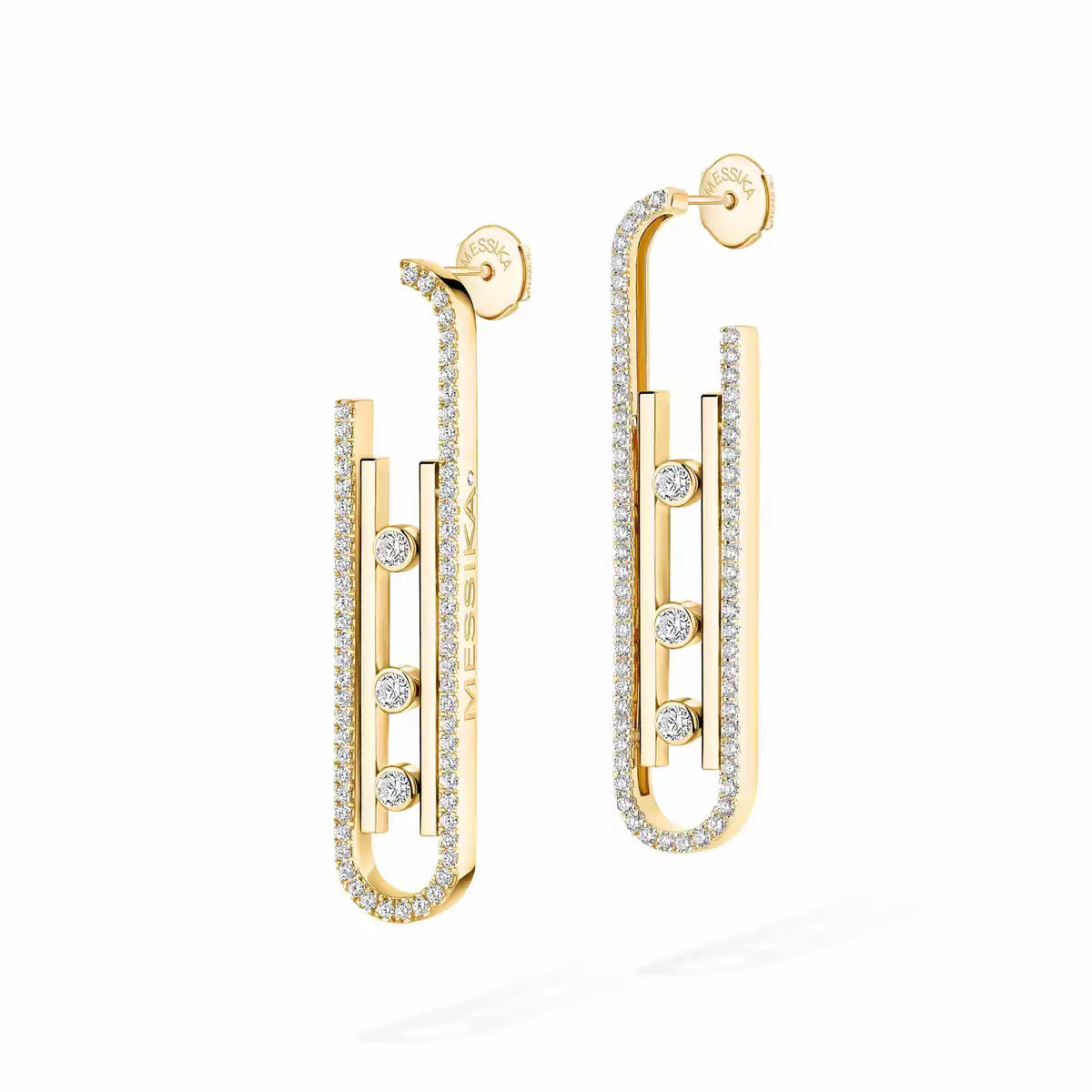 [GALE]Diamond Pendant Earrings Move 10Th