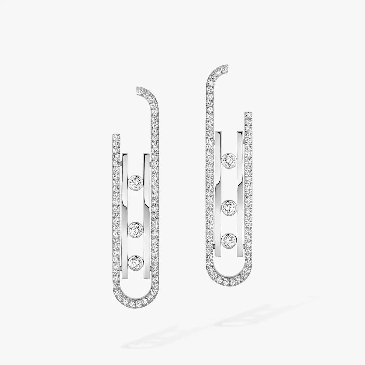 [GALE]Diamond Pendant Earrings Move 10Th