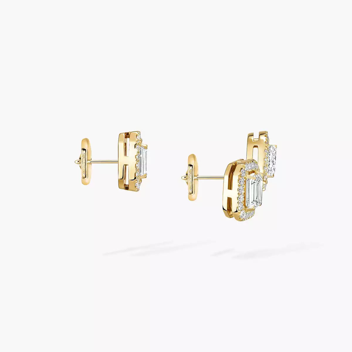 [GALE]Diamond Earrings 0,10ct My Twin 1+2