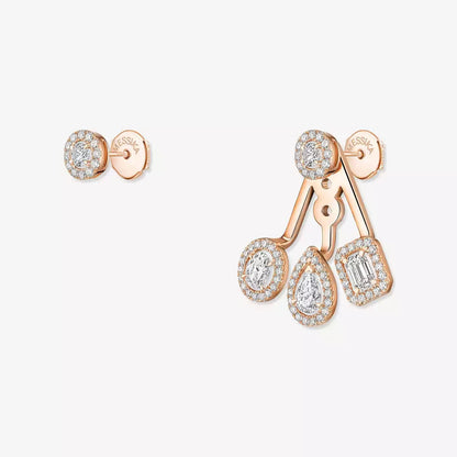 [GALE] My Twin Trio  Diamond Earrings