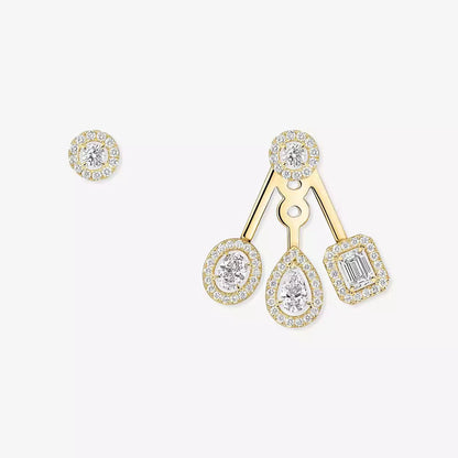[GALE] My Twin Trio  Diamond Earrings