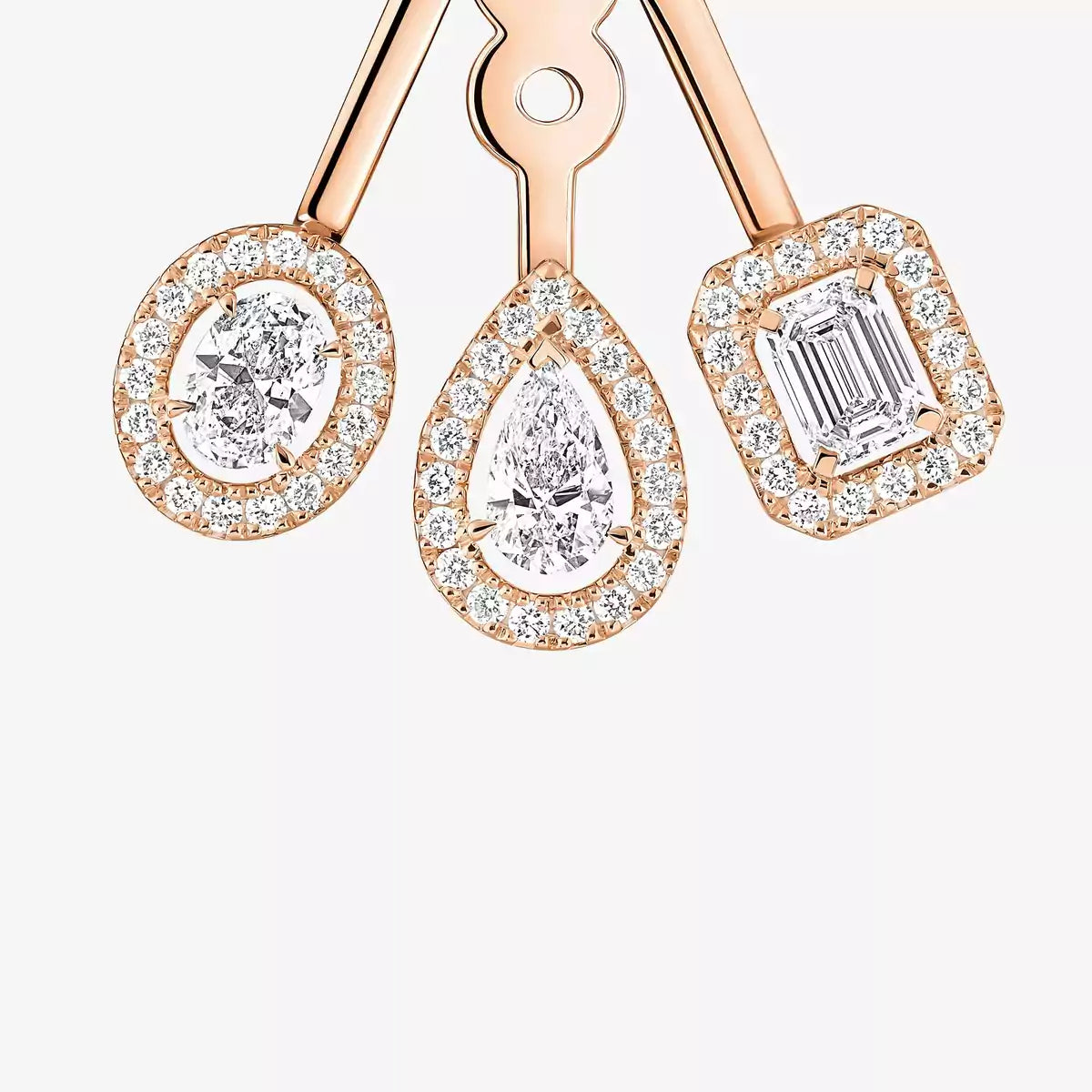 [GALE] My Twin Trio  Diamond Earrings