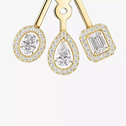 [GALE] My Twin Trio  Diamond Earrings