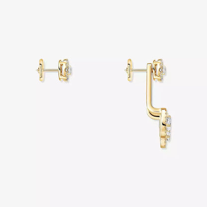 [GALE] My Twin Trio  Diamond Earrings