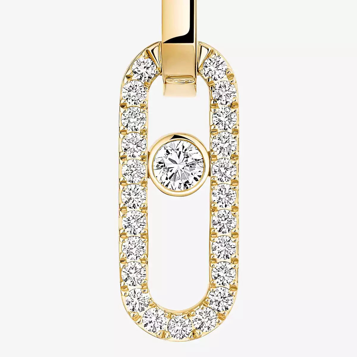 [GALE]Move Link Diamond Earrings