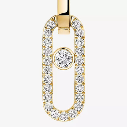 [GALE]Move Link Diamond Earrings