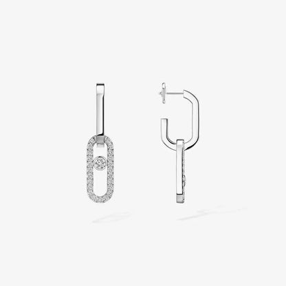 [GALE]Move Link Diamond Earrings