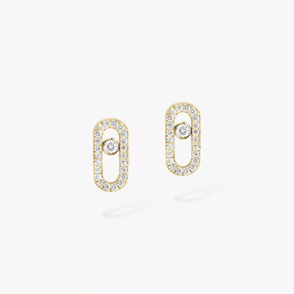[GALE]Move Uno Diamond Earrings