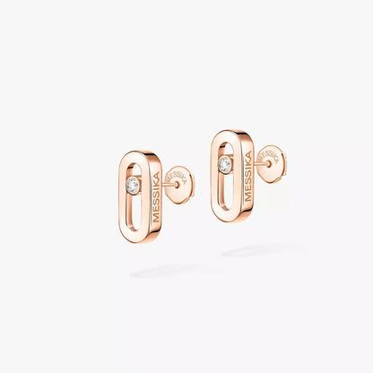 [GALE]Move Uno Diamond Stud Earrings