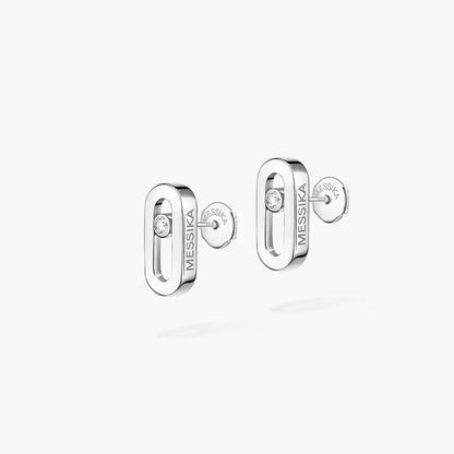 [GALE]Move Uno Diamond Stud Earrings