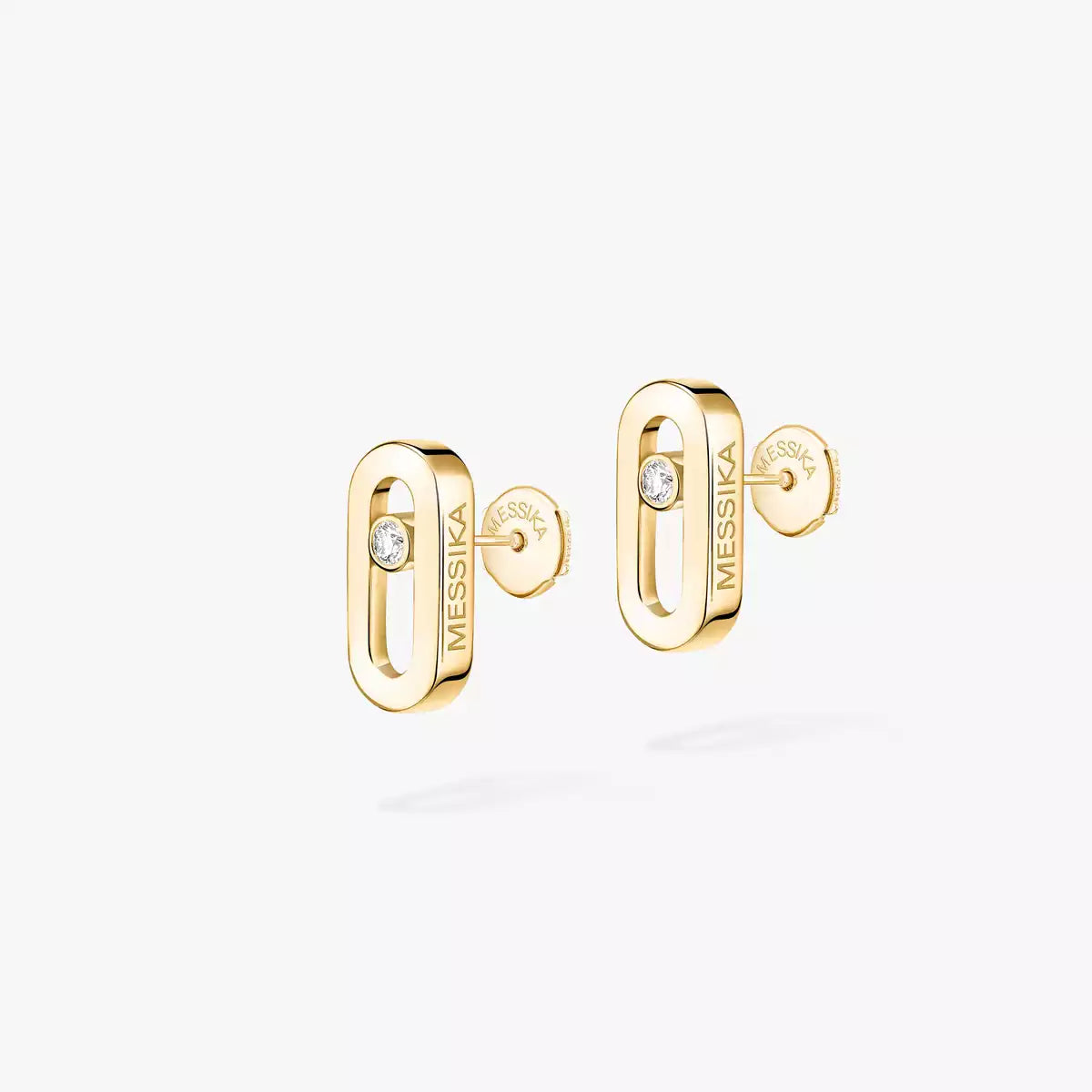 [GALE]Move Uno Diamond Stud Earrings