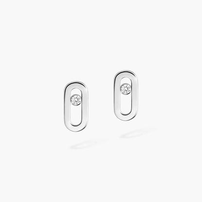 [GALE]Move Uno Diamond Stud Earrings