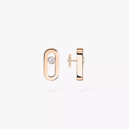 [GALE]Move Uno Diamond Stud Earrings