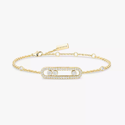 [GALE]Pavé Baby Move Diamond Bracelet