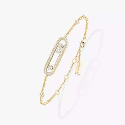 [GALE]Pavé Baby Move Diamond Bracelet