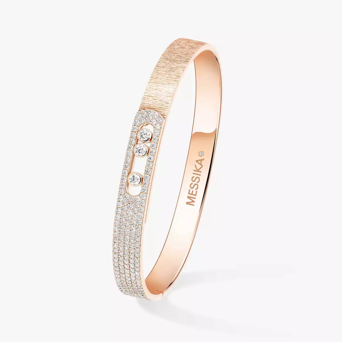 [GALE]Move Noa Ciselé half pavé bangle
