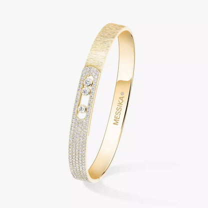 [GALE]Move Noa Ciselé half pavé bangle